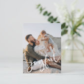 ミニマルモダンリストJoyful Script 1写真 シーズンポストカード (スタンド正面)