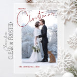 ミニマルモダンリストMerry Christmas新婚の写真 アクリル招待状<br><div class="desc">お祝客様の初めてのクリスマスは、季節の魔法を美しく捉えるスタイリッシュで洗練された挨拶とカップルとして。このデザインは冬素晴らしを背景に新婚の写真を収め霜の降りた、ロマンスとフェスティバルの喜びの本質を包み込んでいる。「メリーよくはしゃぐクリスマス」とエレガントいうスクリプトはコンテンポラリーtouchを追加し、下のパーソナライゼーションは個人の思いの満ちたメッセージにユニークこのカードを置く。クリスマスの共有や発表、家族や友人が何年も大切に過ごせる記念として使えるカードで来す。ニュートラルなカラーパレットは、冬のお祝いに楽にフィットし、レイアウトのエレガント離れは、大切な写真が輝く余地が十分にある。このデザインは澄ん今やフロステッドのアクリルで利用可能であり、そのタイムレスな魅力を高めモダンる、仕上げエレガントを提供する印象的な新しい次元を取る。多彩なアクリルは光るtouchを加え、招待状を忘れられない瞬間に最適な。厚さ15 mmまたは40 mmから選択。あなたははマイルストーンをマークするか、遠くから愛を送るか、単に共有の最初の休日であるかどうか祝、この招待は応援を広めるための思い出に残る方法である。色、フォント、レイアウト違うを希望する場合、または一致するもし休日の製品を調整したい場合は、自由に手を出して手を出す。著作権Anastasia Surridge、全著作権所有。</div>