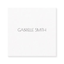 ミニマルモダンリストNAME情報白黒