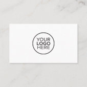 ミニマルモダンリストQrコードソーシャルメディア白黒 名刺 (裏面)