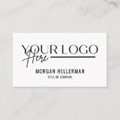 ミニマルモダンリストQRコードプロフェッショナルロゴ 名刺 (正面)