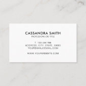 ミニマルモダンリストQRコード会社ロゴ 名刺 (裏面)