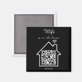 ミニマルモダンリストWiFi QRコード マグネット (正面/裏面)