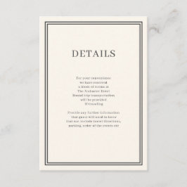 ミニマルモダンリズムのクリームのエンクロージャカード エンクロージャーカード