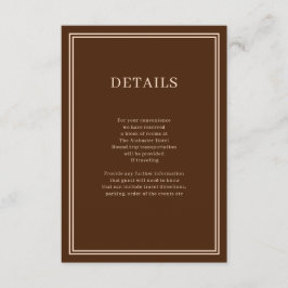 ミニマルモダンリズム・コーヒー・エンクロージャカード エンクロージャーカード