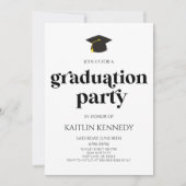 ミニマルモダンレトロ卒業党 招待状 (正面)