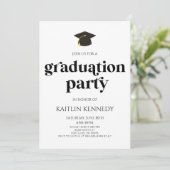 ミニマルモダンレトロ卒業党 招待状 (スタンド正面)