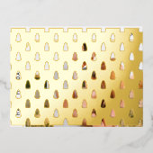 ミニマルモダンレトロ 箔シーズンポストカード (正面)