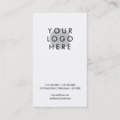 ミニマルモダンロゴ 名刺 (裏面)