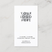 ミニマルモダンロゴ 名刺 (裏面)