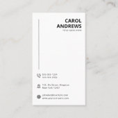 ミニマルモダンロゴ＆QRコード名刺 名刺 (正面)