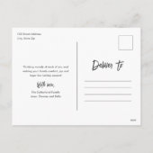 ミニマルモダン主義のクリスマス写真 シーズンポストカード (裏面)