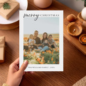 ミニマルモダン主義のメリークリスマスフォト シーズンカード
