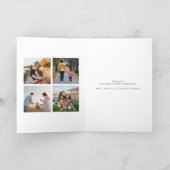 ミニマルモダン主義のメリークリスマスフォト 箔シーズンカード (内側レイダウン)