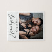 ミニマルモダン主義の写真の花嫁の提案 ジグソーパズル (横)