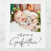 ミニマルモダン主義の写真ゴダフター提案 ワインラベル (シングルラベル)