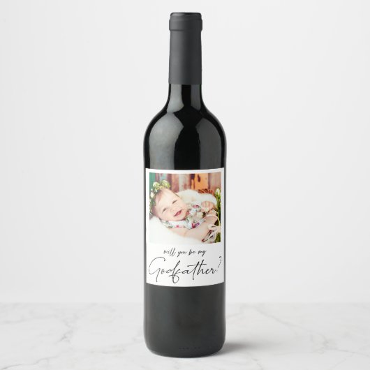 ミニマルモダン主義の写真ゴダフター提案 ワインラベル (正面)