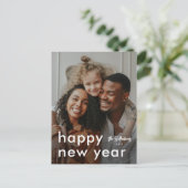 ミニマルモダン主義の写真新年 シーズンポストカード (スタンド正面)