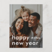 ミニマルモダン主義の写真新年 シーズンポストカード (正面)