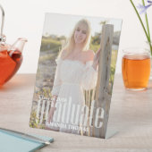 ミニマルモダン主義の卒業写真シンプル 台座サイン (インサイチュ)