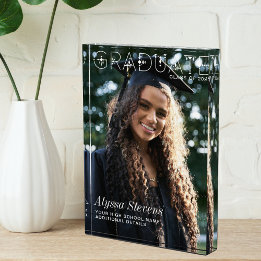 ミニマルモダン主義の大学院ホワイトオーバーレイカスタム フォトブロック