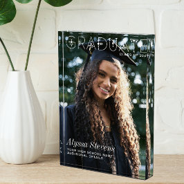 ミニマルモダン主義の大学院ホワイトオーバーレイカスタム フォトブロック