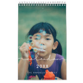 ミニマルモダン主義の家族の写真カレンダー2025 カレンダー (カバー)