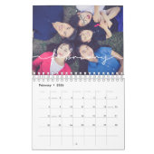 ミニマルモダン主義の家族写真2025 カレンダー (2月 2026)