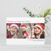 ミニマルモダン主義の家族写真 シーズンカード (スタンド正面)