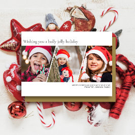 ミニマルモダン主義の家族写真 シーズンカード