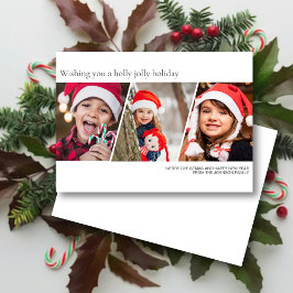 ミニマルモダン主義の家族写真 シーズンカード