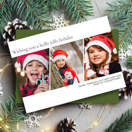 ミニマルモダン主義の家族写真 シーズンカード