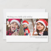 ミニマルモダン主義の家族写真 シーズンカード (正面)