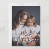 ミニマルモダン主義の母親のDay 1写真 シーズンカード (正面)