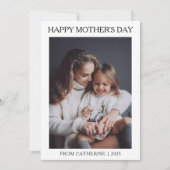 ミニマルモダン主義の母親のDay 1写真 シーズンカード (正面)