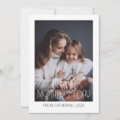 ミニマルモダン主義の母親のDay 1写真 シーズンカード (正面)