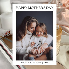 ミニマルモダン主義の母親のDay 1写真 シーズンカード