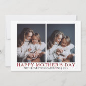 ミニマルモダン主義の母親のDay 2写真 シーズンカード (正面)