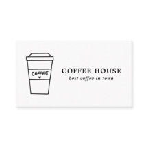 ミニマルモダン主義の白黒かわいいコーヒーカップ