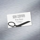 ミニマルモダン主義の白黒美容師 マグネット名刺 (インサイチュ)