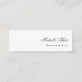 ミニマルモダン主義の素朴なメイクアップアーティスト スキニー名刺 (正面)