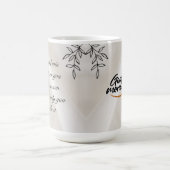 ミニマルモダン主義の素朴テーマおはよう モーフィングマグカップ (中央)