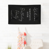 ミニマルモダン主義の誕生日パーティー 横断幕 (インサイチュ)