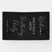 ミニマルモダン主義の誕生日パーティー 横断幕 (横)