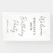 ミニマルモダン主義の誕生日パーティー 横断幕 (横)