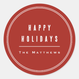 ミニマルモダン主義の赤ファミリー ラウンドシール