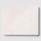 ミニマルモダン主義エレガントな結婚式 ゲストブック (裏面)