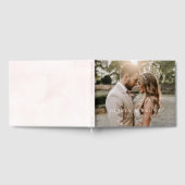 ミニマルモダン主義エレガントな結婚式 ゲストブック (全面)
