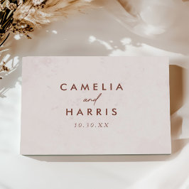 ミニマルモダン主義エレガントな結婚式 ゲストブック