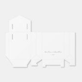 ミニマルモダン主義エレガントな結婚式 フェイバーボックス (折り畳みなし)